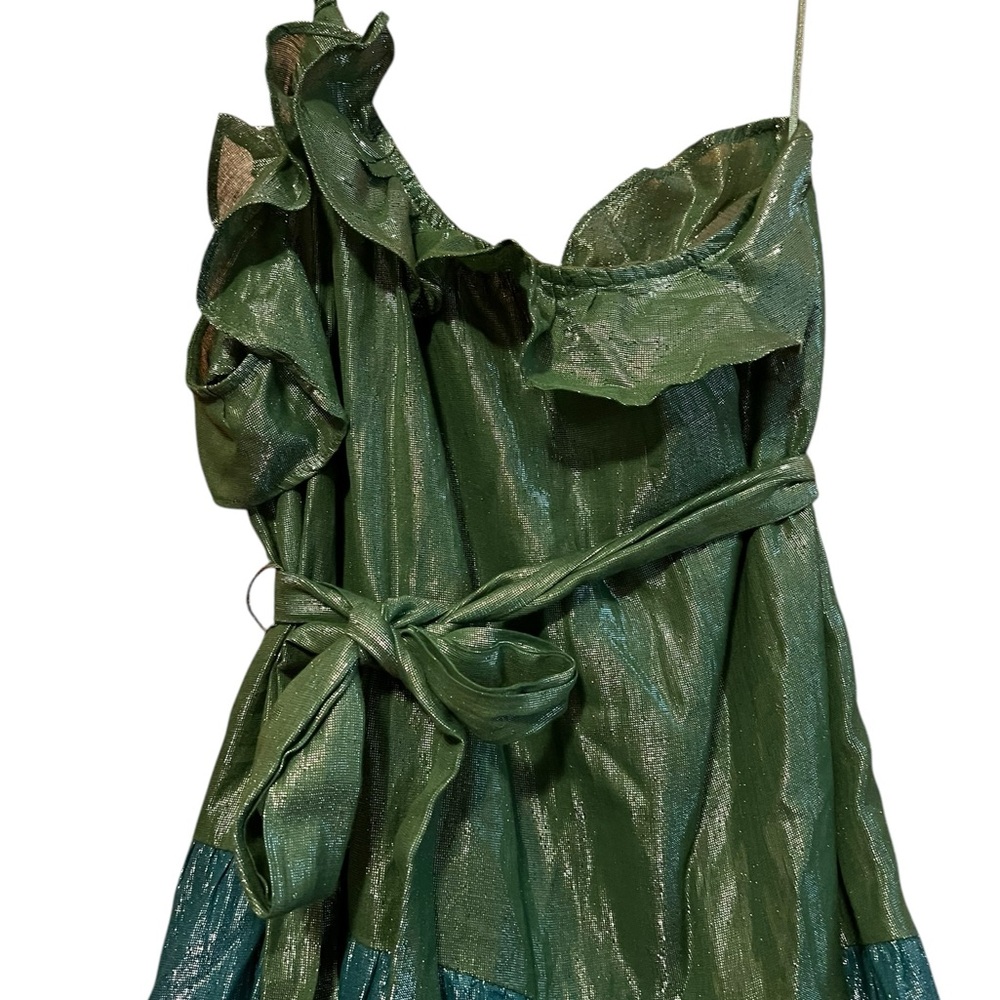 Luxurious Shimmer Maxi Dress by Anthropologie - Picture 4 of 12